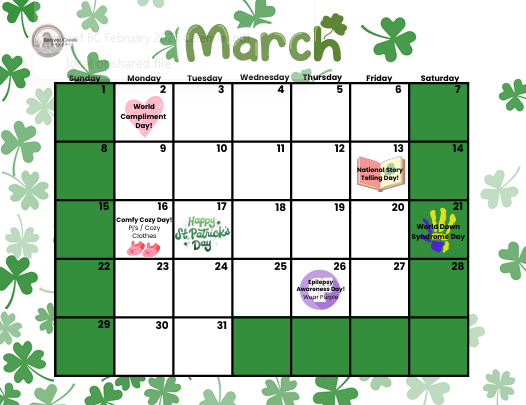 Screenshot - Fwd March calendar